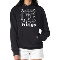 Los Angeles Kings G-III 4Her by Carl Banks Women's Collage Team Graphic Tri-Blend Fleece Pullover Hoodie Black