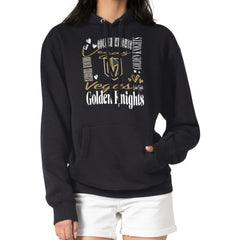 Vegas Golden Knights G-III 4Her by Carl Banks Women's Collage Team Graphic Tri-Blend Fleece Pullover Hoodie Black