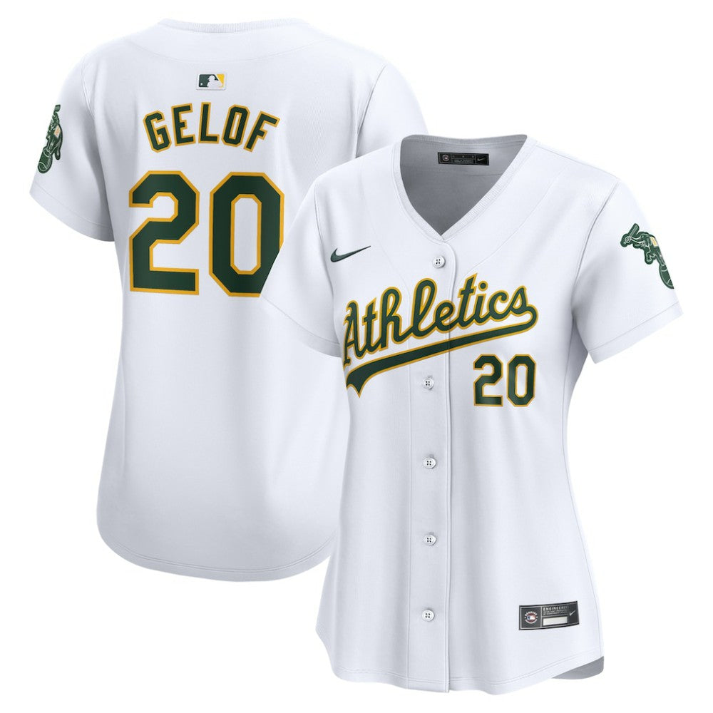 Zack Gelof Athletics Women's Home Limited Player Jersey?- White