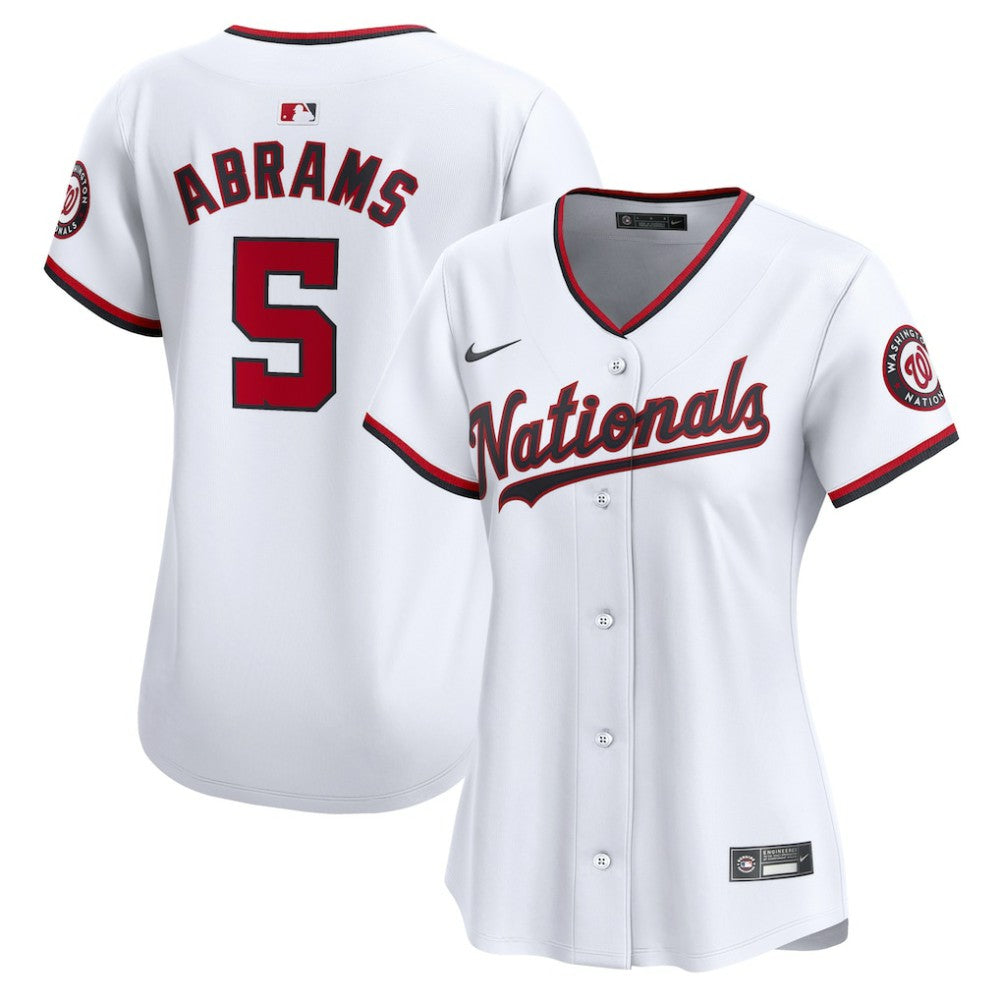 CJ Abrams Washington Nationals Women's Home Limited Player Jersey?- White