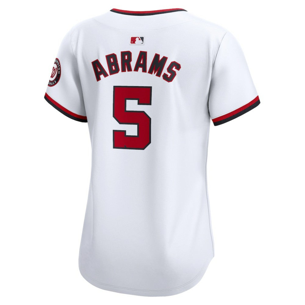 CJ Abrams Washington Nationals Women's Home Limited Player Jersey?- White