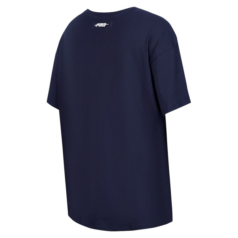 Atlanta Braves Pro Standard Women's Rhinestone Slim Fit T-Shirt Navy
