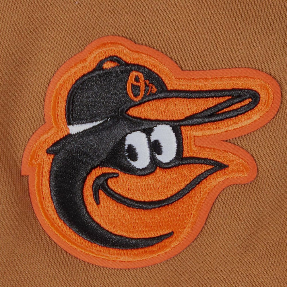 Baltimore Orioles Pro Standard Women's Paint The City Pullover Cropped Sweatshirt Brown