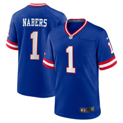 Malik Nabers New York Giants Game Player Jersey - Royal