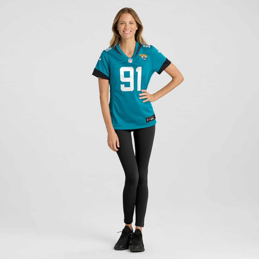 Arik Armstead Jacksonville Jaguars Women's Team Game Jersey - Teal
