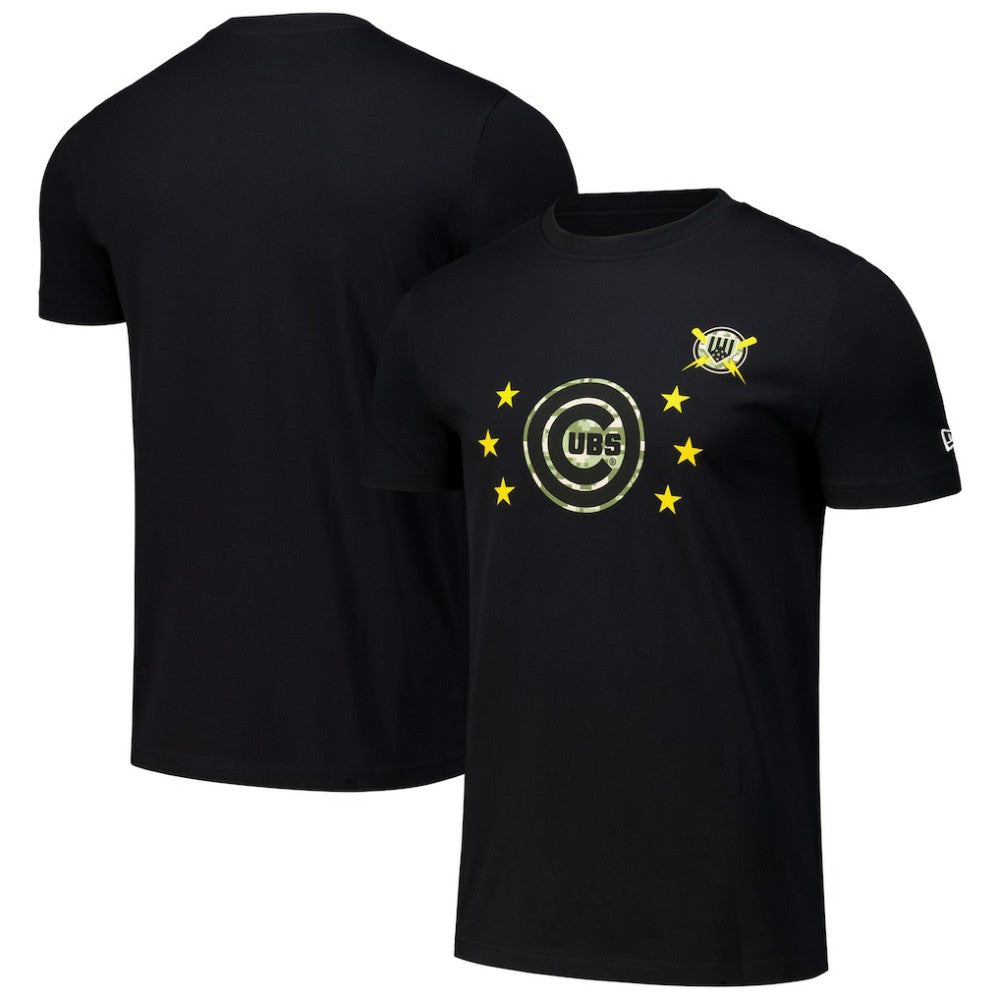Chicago Cubs 2024 Armed Forces Day T-Shirt Black | New Era