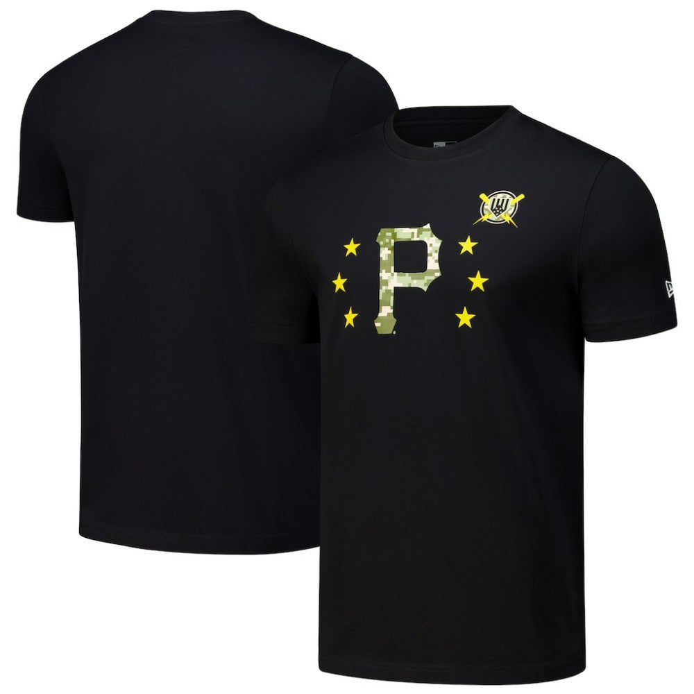 Pittsburgh Pirates 2024 Armed Forces Day T-Shirt Black | New Era