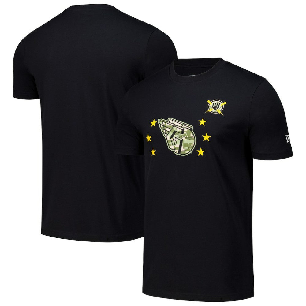 Cleveland Guardians 2024 Armed Forces Day T-Shirt Black | New Era