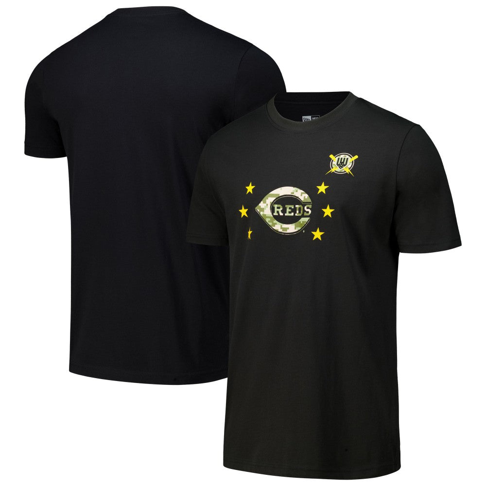 Cincinnati Reds 2024 Armed Forces Day T-Shirt Black | New Era