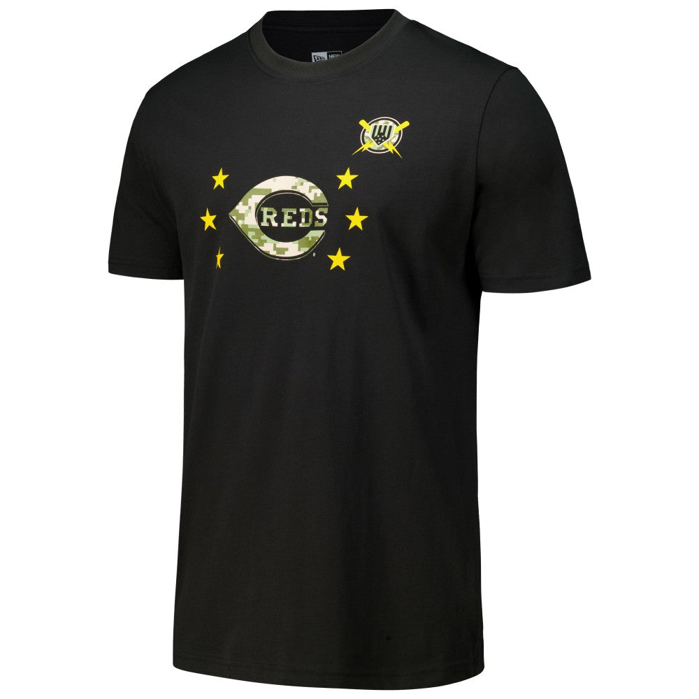 Cincinnati Reds 2024 Armed Forces Day T-Shirt Black | New Era