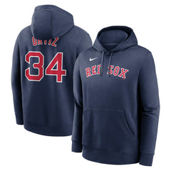 David Ortiz Boston Red Sox Player Name & Number Club Pullover Hoodie Navy | Nike