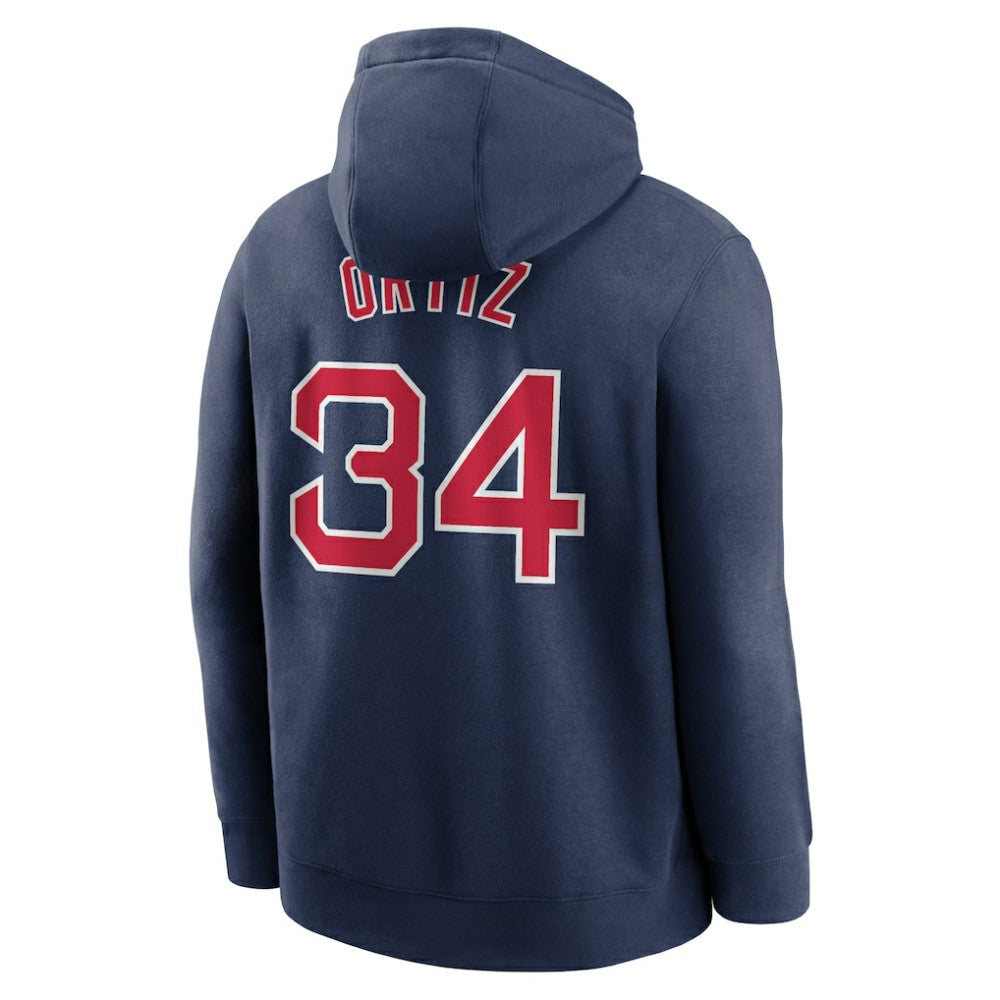 David Ortiz Boston Red Sox Player Name & Number Club Pullover Hoodie Navy | Nike