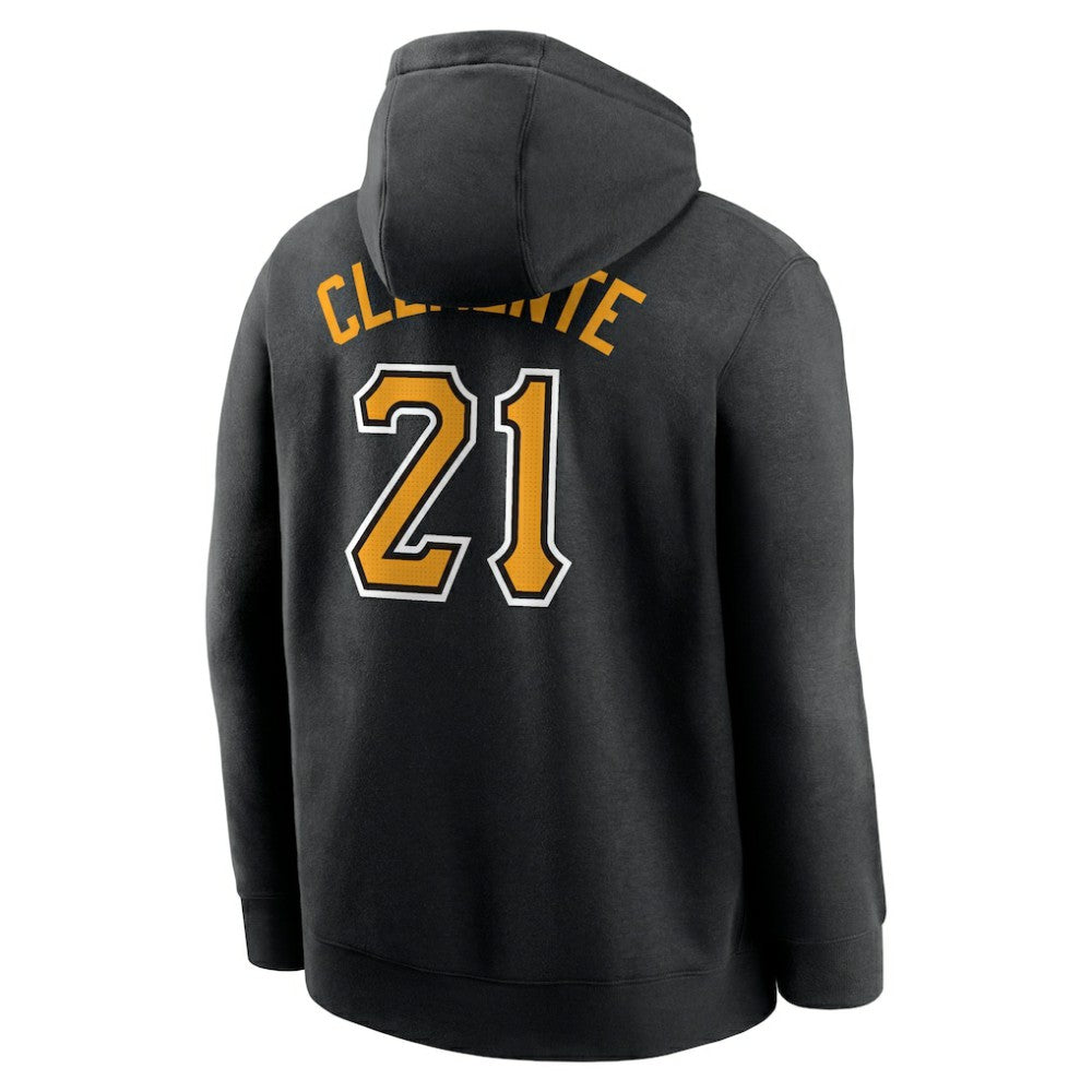 Roberto Clemente Pittsburgh Pirates Player Name & Number Club Pullover Hoodie Black | Nike