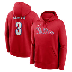 Bryce Harper Philadelphia Phillies Player Name & Number Club Pullover Hoodie Red | Nike