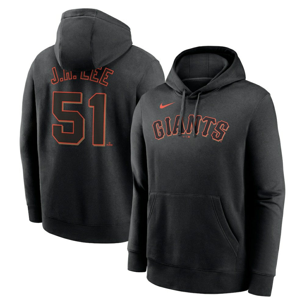 Jung Hoo Lee San Francisco Giants Player Name & Number Club Pullover Hoodie Black | Nike