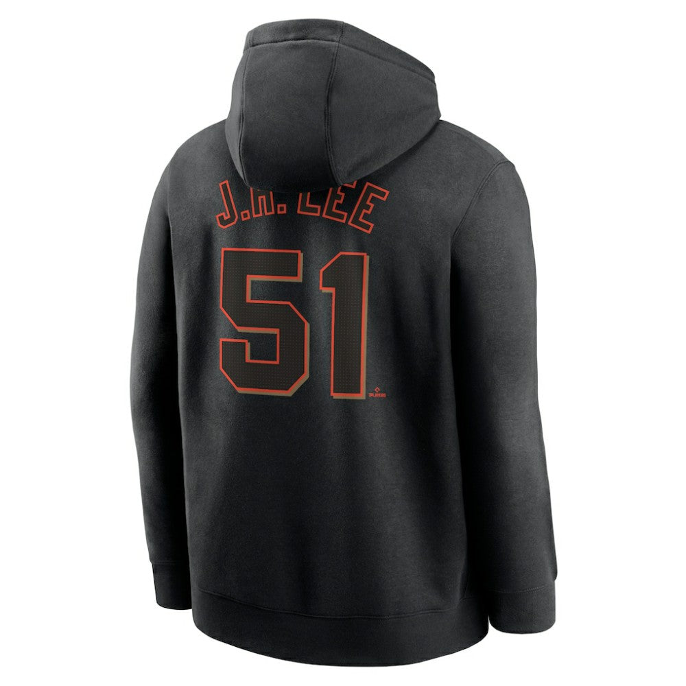 Jung Hoo Lee San Francisco Giants Player Name & Number Club Pullover Hoodie Black | Nike