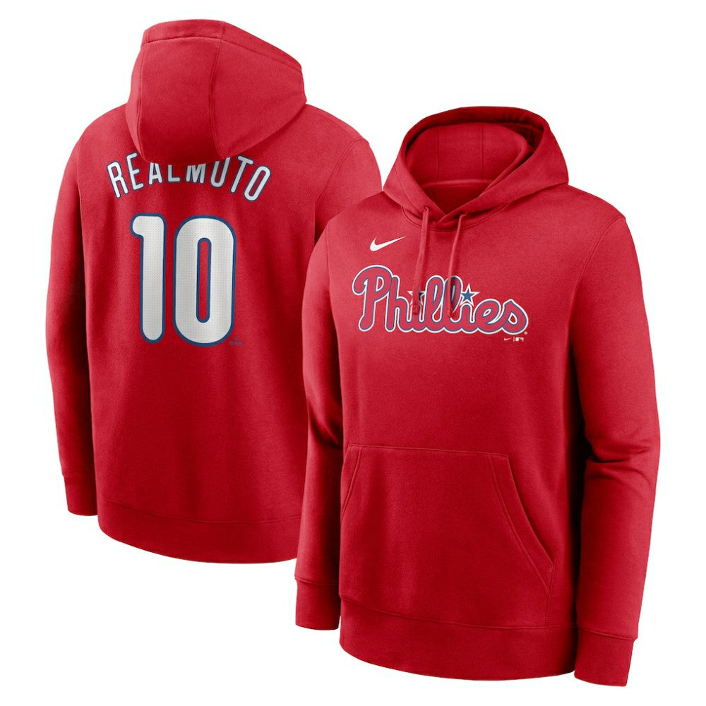 J.T. Realmuto Philadelphia Phillies Player Name & Number Club Pullover Hoodie Red | Nike