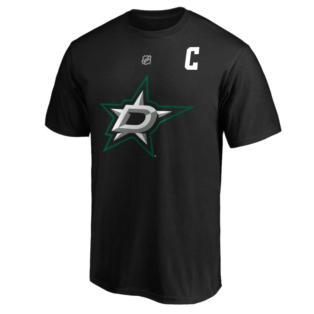 Jamie Benn Dallas Stars Fanatics Authentic Stack Name & Number T-Shirt Black