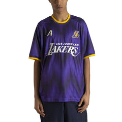 Los Angeles Lakers Authmade x NBA Soccer Kit Fashion Jersey - Purple on sale