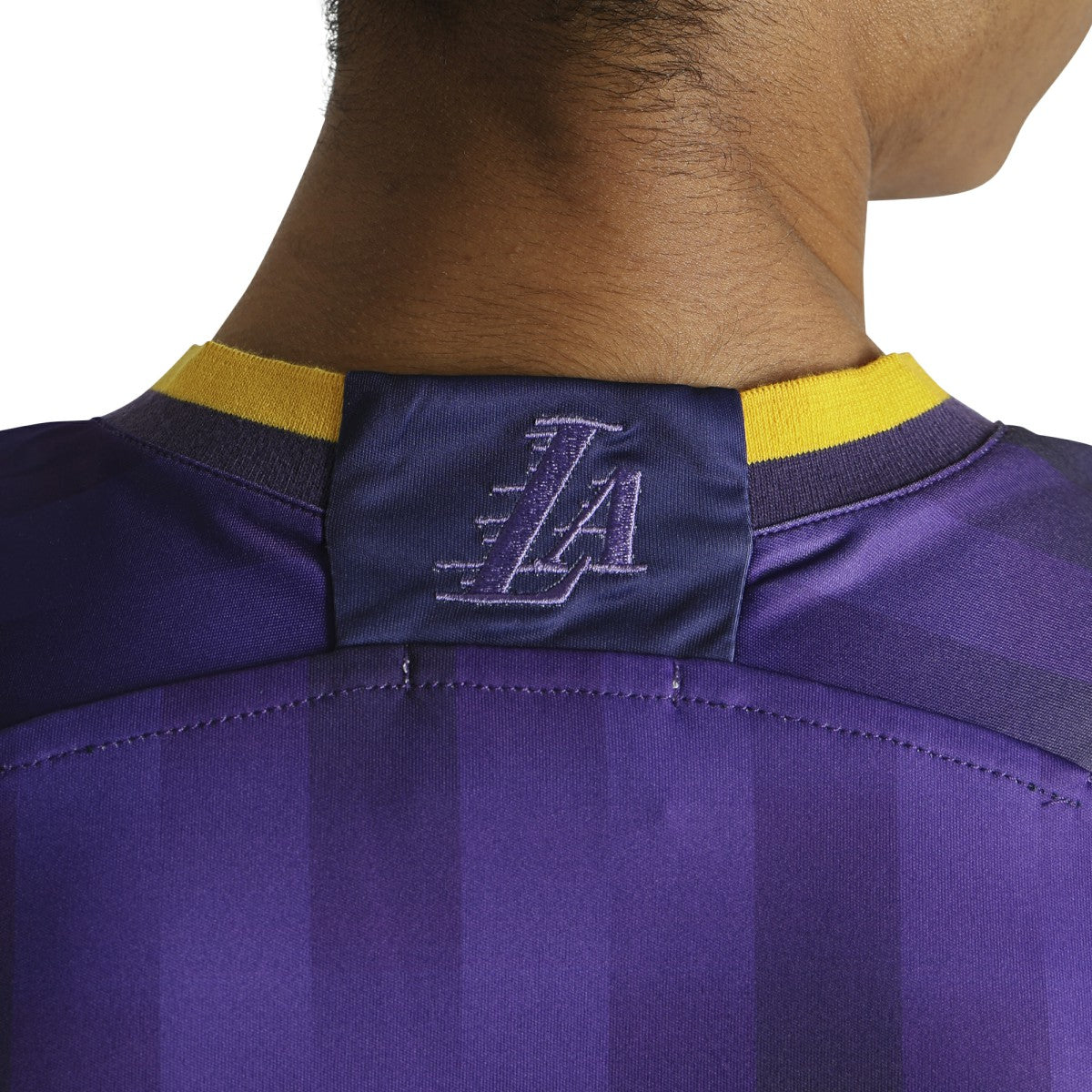 Los Angeles Lakers Authmade x NBA Soccer Kit Fashion Jersey - Purple on sale