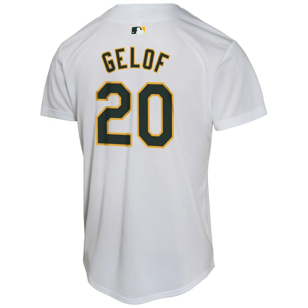 Zack Gelof Athletics Youth Home Game Player Jersey - Gray