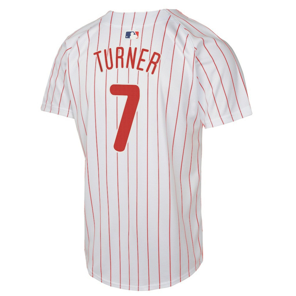 Trea Turner Philadelphia Phillies Youth Home Game Player Jersey White | Nike