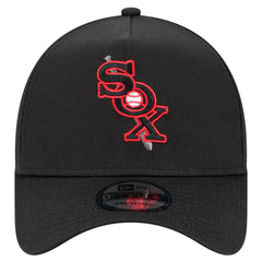 Chicago White Sox Tonal Pop 9FORTY A-Frame Adjustable Hat Black | New Era