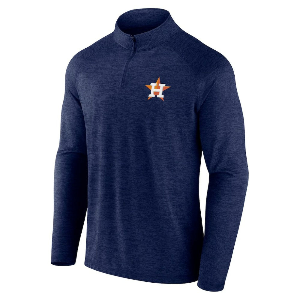 Houston Astros Head-to-Head Raglan Quarter-Zip Jacket Navy