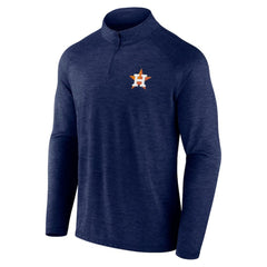 Houston Astros Head-to-Head Raglan Quarter-Zip Jacket Navy