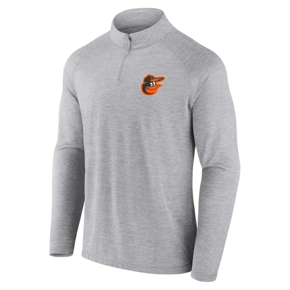 Baltimore Orioles Head-to-Head Raglan Quarter-Zip Jacket Gray