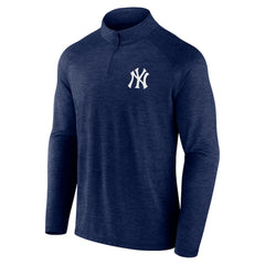 New York Yankees Head-to-Head Raglan Quarter-Zip Jacket Navy