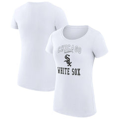 Chicago White Sox G-III 4Her by Carl Banks Women's Super-Slim Fit Lightweight Team Logo Graphic T-Shirt White