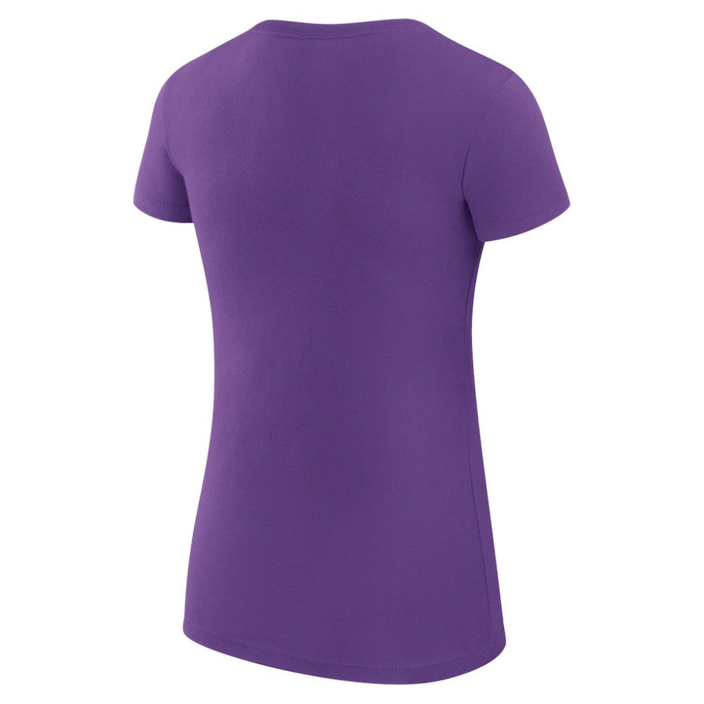 Colorado Rockies G-III 4Her by Carl Banks Women's Super-Slim Fit Lightweight Team Logo Graphic T-Shirt Purple