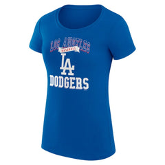 Los Angeles Dodgers G-III 4Her by Carl Banks Women's Super-Slim Fit Lightweight Team Logo Graphic T-Shirt Royal