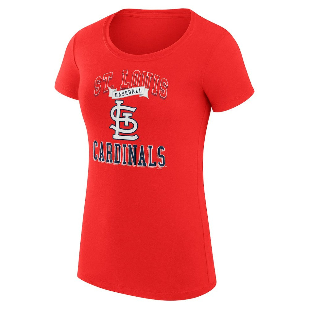 St. Louis Cardinals G-III 4Her by Carl Banks Women's Super-Slim Fit Lightweight Team Logo Graphic T-Shirt Red