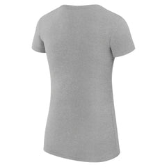 Miami Marlins G-III 4Her by Carl Banks Women's Super-Slim Fit Lightweight Team Logo Graphic T-Shirt Heather Gray