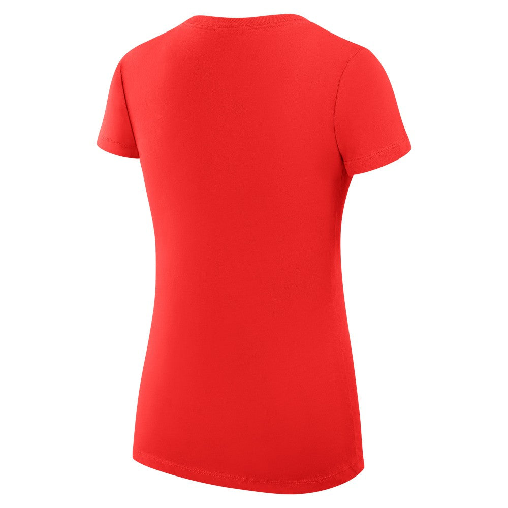 Cincinnati Reds G-III 4Her by Carl Banks Women's Super-Slim Fit Lightweight Team Logo Graphic V-Neck T-Shirt Red