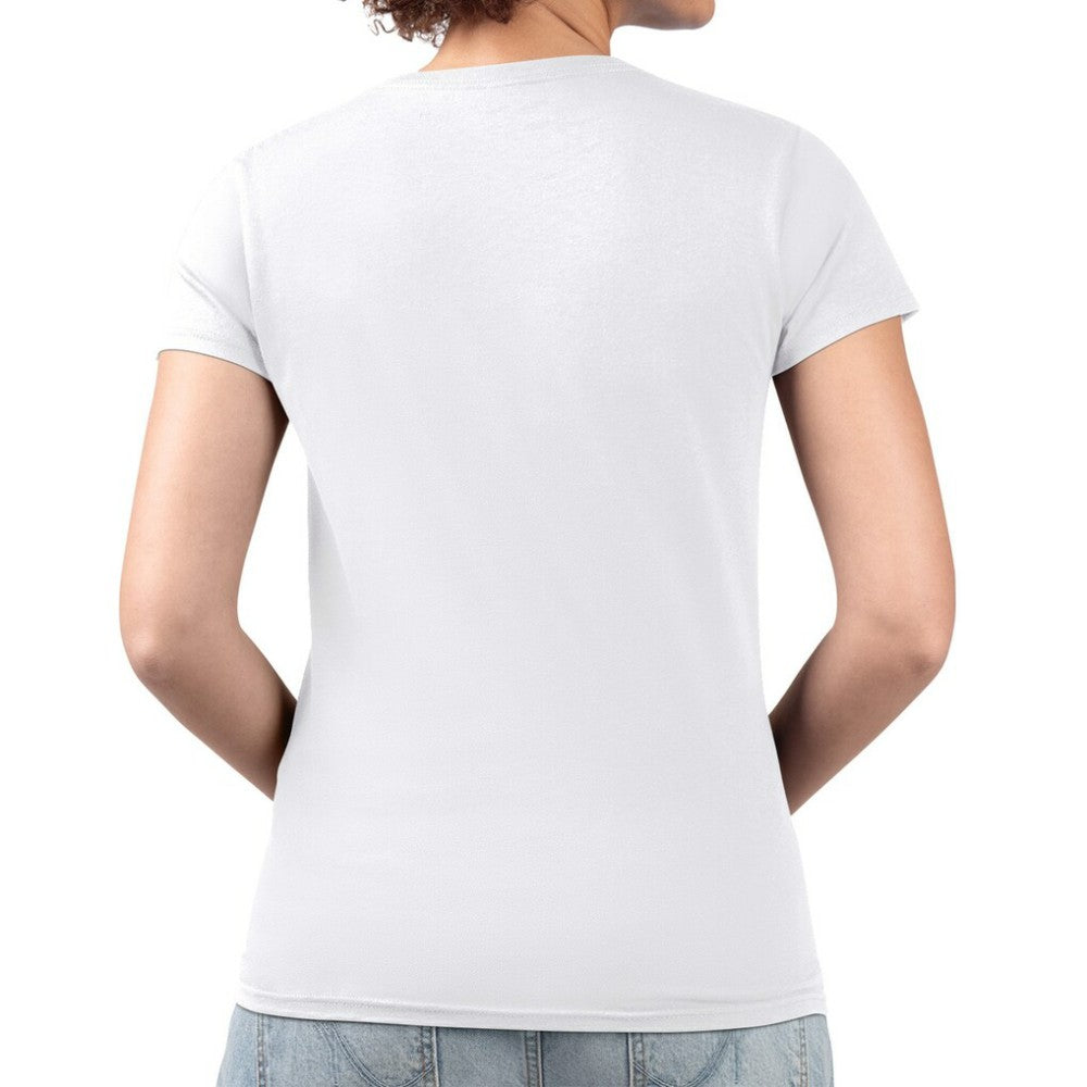 Miami Marlins G-III 4Her by Carl Banks Women's Super-Slim Fit Lightweight Team Logo Graphic V-Neck T-Shirt White