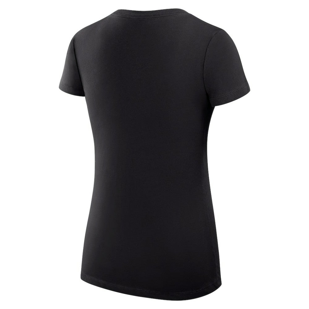 San Diego Padres G-III 4Her by Carl Banks Women's Super-Slim Fit Lightweight Team Logo Graphic V-Neck T-Shirt Black