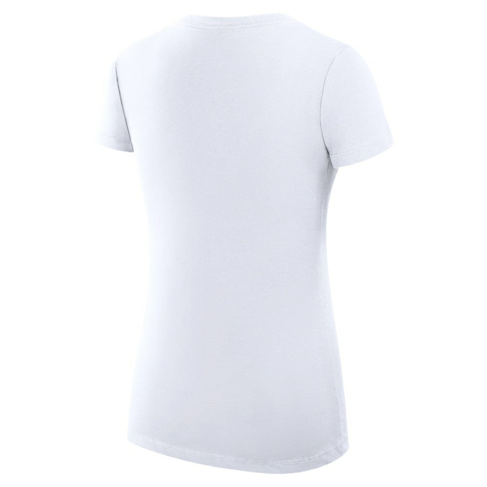 Seattle Mariners G-III 4Her by Carl Banks Women's Super-Slim Fit Lightweight Team Logo Graphic V-Neck T-Shirt White