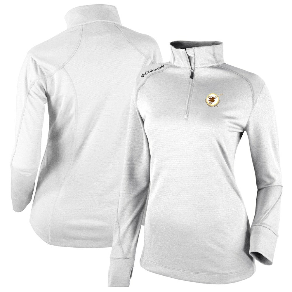 San Diego Padres Women's Cooperstown Collection Shotgun 2.0 Omni-Wick Quarter-Zip Top - White | Columbia