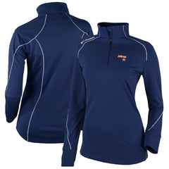Houston Astros Women's Cooperstown Collection Shotgun 2.0 Omni-Wick Quarter-Zip Top - Navy | Columbia