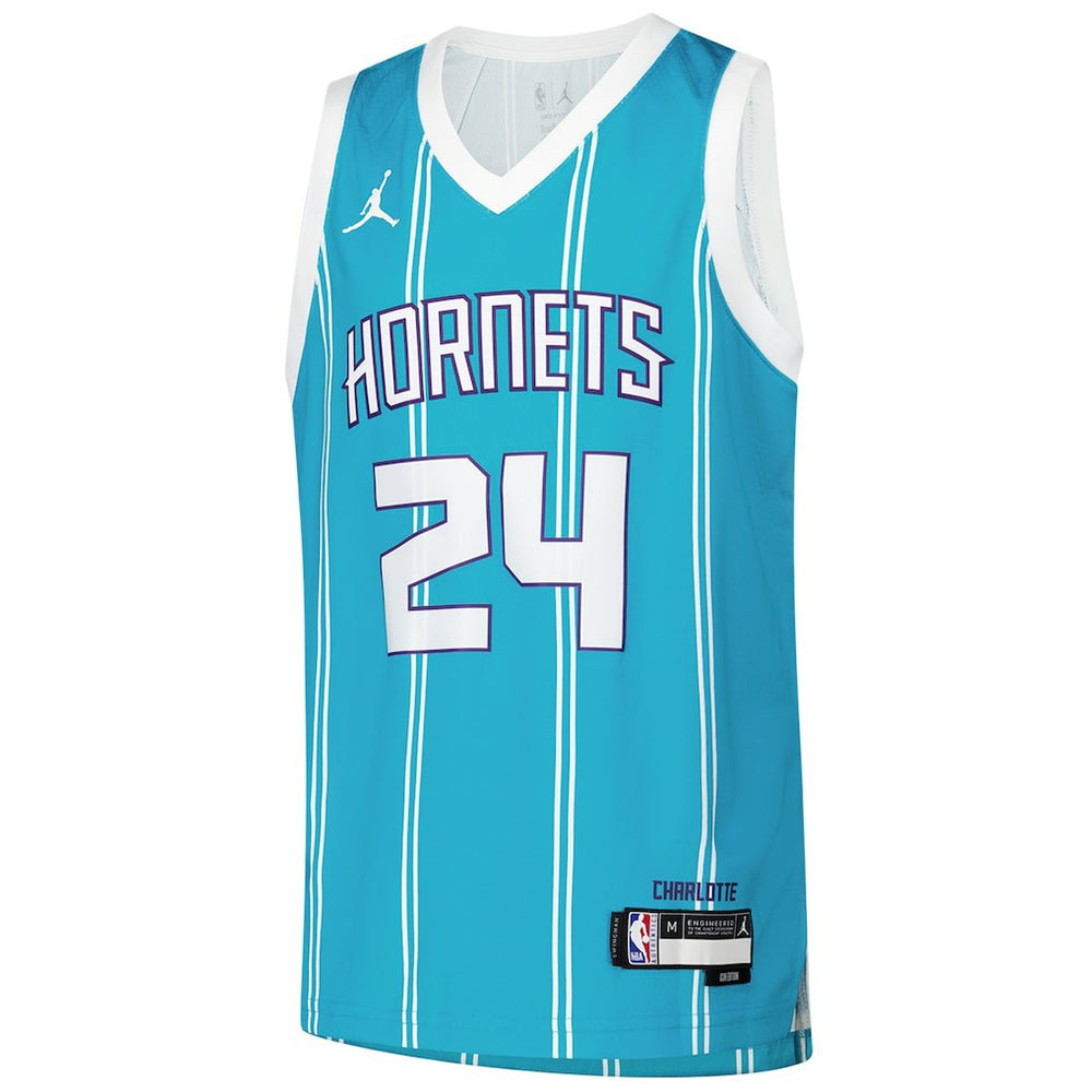 Brandon Miller Charlotte Hornets Youth Swingman Jersey - Icon Edition - Teal