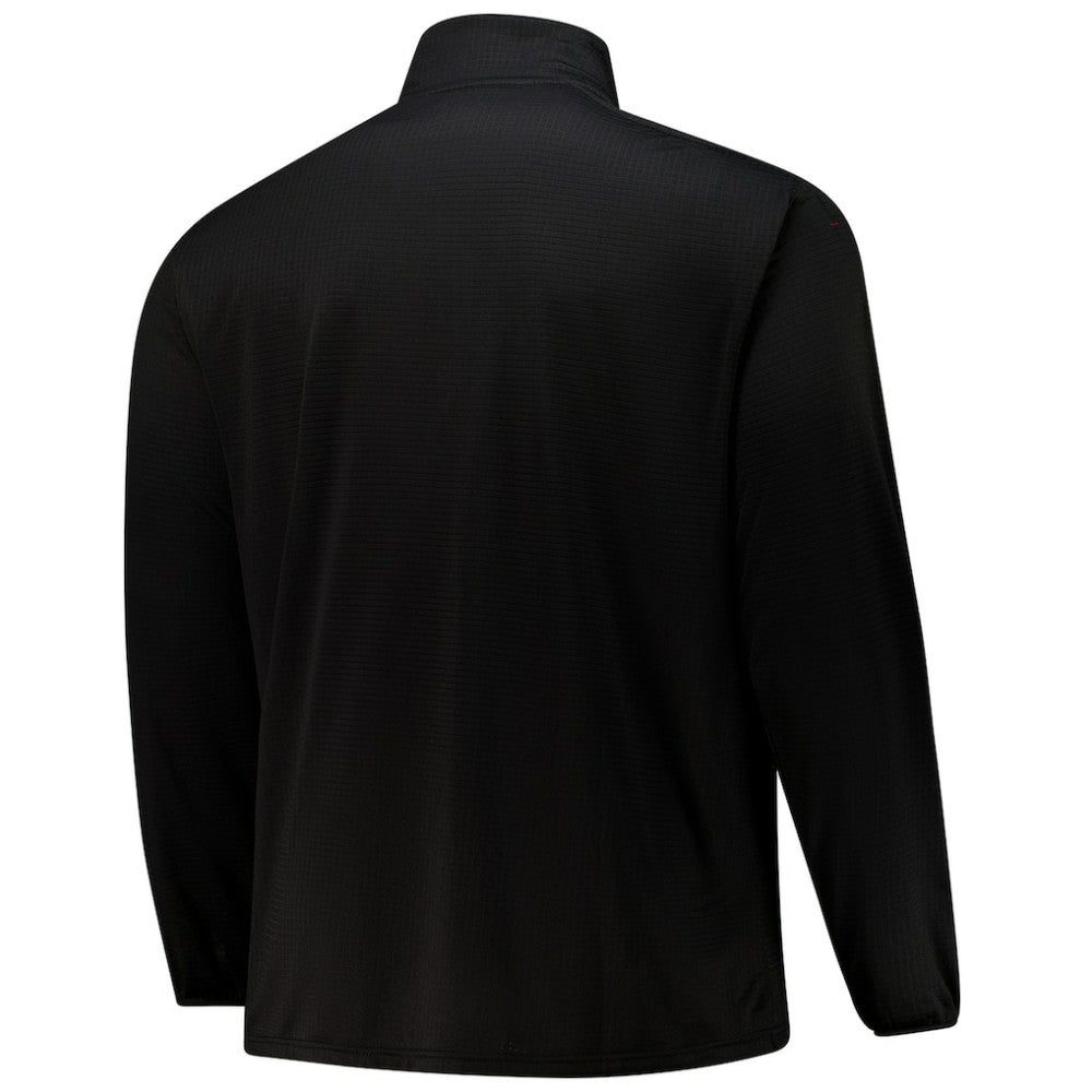 Chicago Blackhawks Fanatics Big & Tall Authentic Pro Quarter-Zip Top Black