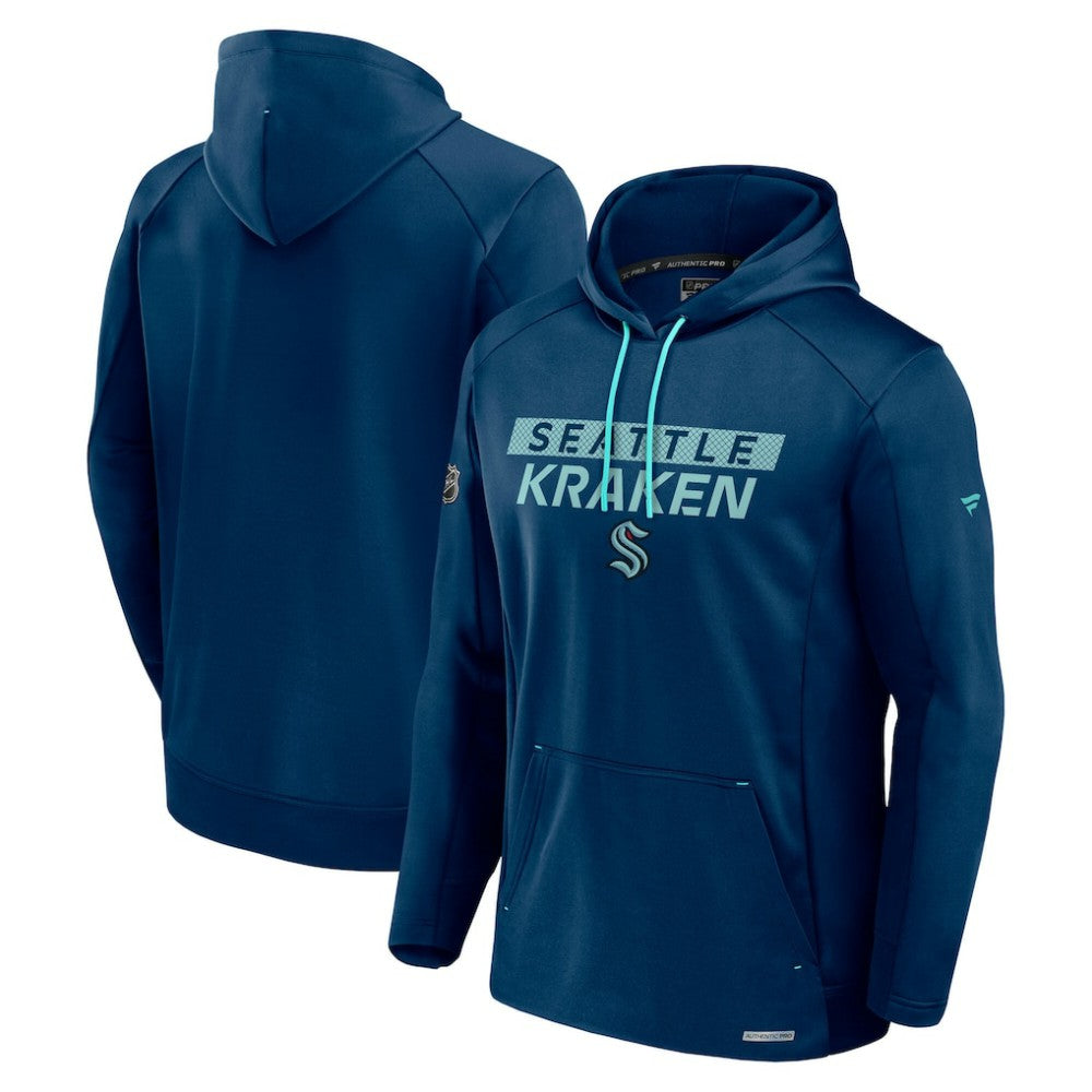 Seattle Kraken Fanatics Authentic Pro Big & Tall Pullover Hoodie Deep Sea Blue