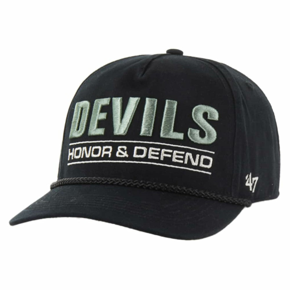 New Jersey Devils '47 OHT Military Appreciation Homeland Honor and Defend Hitch Adjustable Hat Black