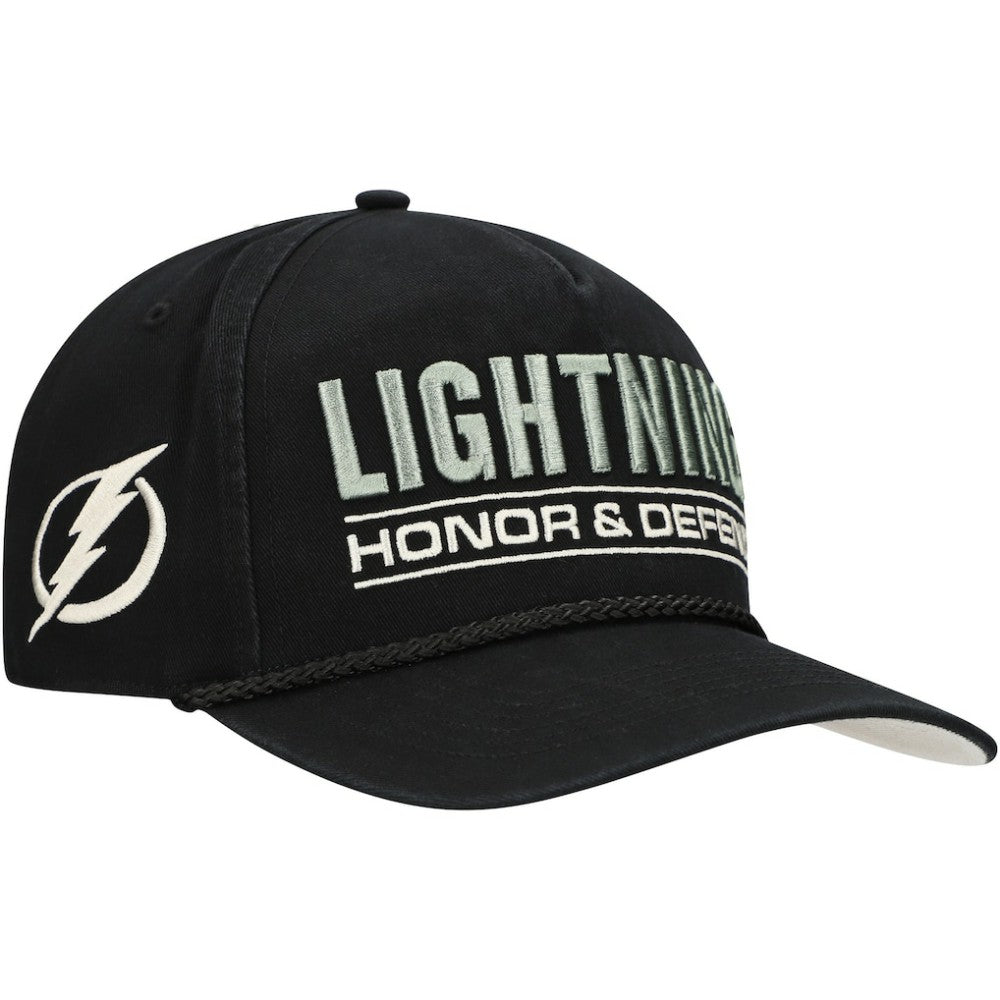 Tampa Bay Lightning '47 OHT Military Appreciation Homeland Honor and Defend Hitch Adjustable Hat Black