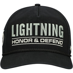 Tampa Bay Lightning '47 OHT Military Appreciation Homeland Honor and Defend Hitch Adjustable Hat Black