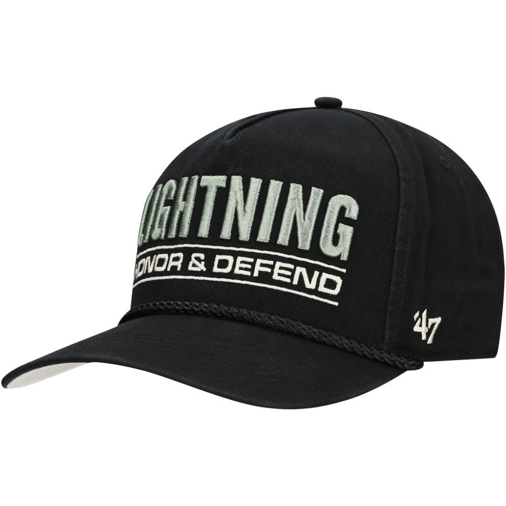 Tampa Bay Lightning '47 OHT Military Appreciation Homeland Honor and Defend Hitch Adjustable Hat Black