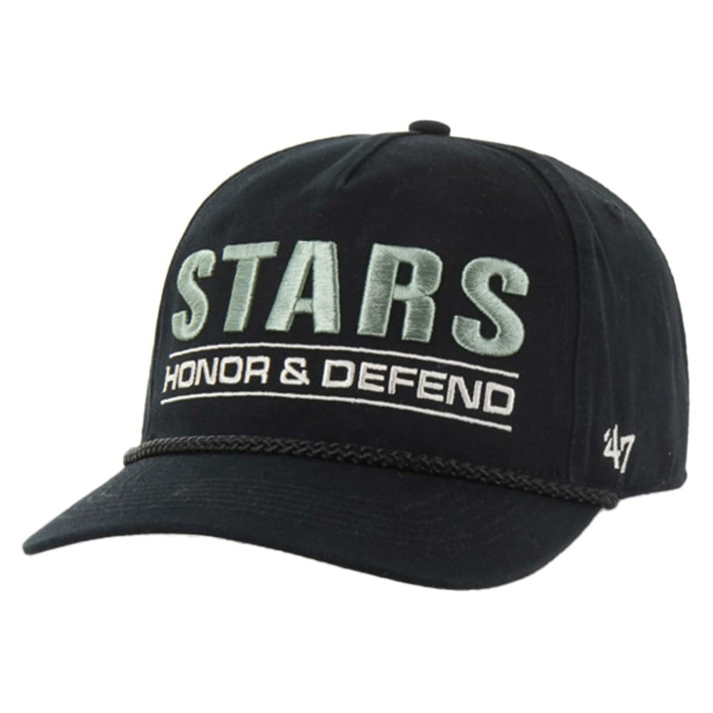 Dallas Stars '47 OHT Military Appreciation Homeland Honor and Defend Hitch Adjustable Hat Black